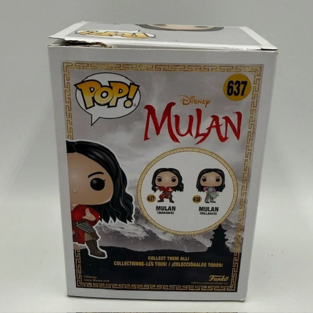 Funko Pop Disney Mulan Warrior 637 Vinyl Figure‎ Red Outfit Live Action Movie